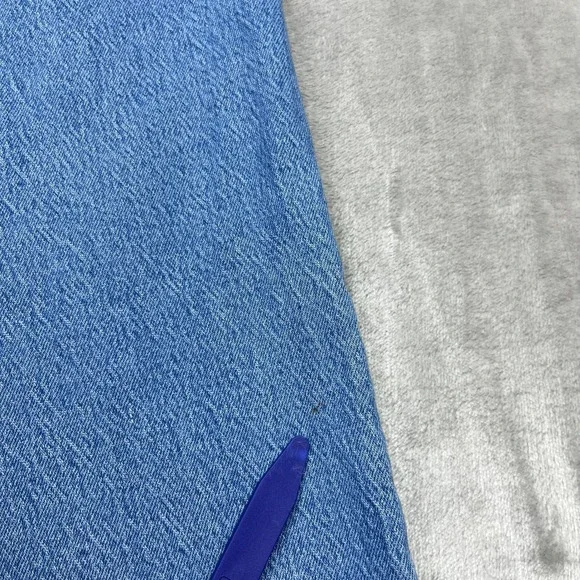 Levi's Wedgie Straight Jeans High Rise Button Fly Denim Casual Sz 26 Grunge Boho - Picture 12 of 14